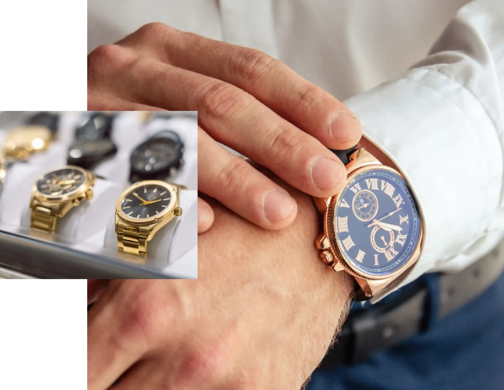 Display of assorted watches